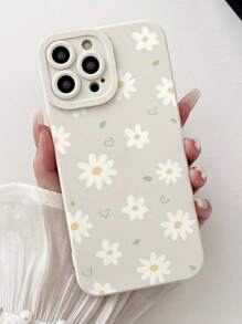 Funda protectora de teléfono antichoque con borde perforado en forma de corazón y flor pintada, compatible con iPhone 16/16 Pro/16 Plus/16 Pro Max, iPhone 15 Pro Max, iPhone 13, iPhone P14, P11 cubiertas suaves, P12 anti-caídas, XS.XR/78P.78GES2, A50 A12 A32 A52 A72 A51 A21S A13 A14 S22 Ultra S23 A33 A53 S20FE, Redmi 11 Lite, 12 Pro, 12/12X, Note 11, 9A, 9C, Poco X3 NFC, Redmi 10, 9, Note 9, 12C, Note 11 Pro, Redmi 10C, Note 8 Pro