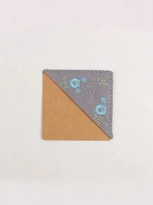 1 Miếng , Cá nhân hóa Tay Thêu Góc Dấu trang , 26 Tay Khâu Felt Góc Lá thư Dấu trang , Dễ thương Thêu Hoa Kẹp Sách Đối với Sách Đọc sách Người yêu Ý nghĩa Qủa tặng , Trở lại Trường , - Mùa đông - Xem 38