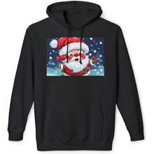 Christmas Theme Printed Sweatshirt Hoodie Long Sleeve Sweaters   Cool Print Sweatshirt For Unisex
