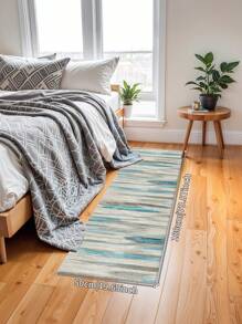 1 pieza Alfombra de terciopelo cristal con patrón geométrico moderno gris, 1000g/㎡, rectangular, antideslizante y lavable, adecuada para pasillo, sala de estar, cocina, comedor, oficina, para todo el año