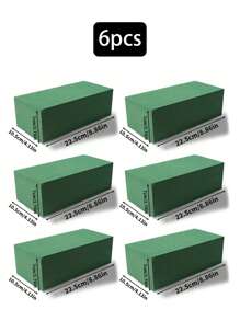 20pcs/10pcs/8pcs/1pc/2pcs/4pcs/6pcs 5.51in X 3.14in X 1.77in - Wet & Dry Flower Foam Bricks, Green Polystyrene Foam Blocks For Flower Arrangement, Plant Decor And Crafts, Suitable For Wedding Decor, Bridal Backdrop, Wedding Arch, Table Centerpieces, Bouquet Filler, Also Applicable For Christmas, Halloween, Thanksgiving, Back-To-School, Valentine's Day, Teacher's Day, Mother's Day