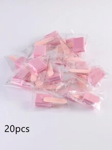 迷你美甲砂条清洁套装，10/20 件独立包装一次性指甲套装 - 迷你指甲锉，迷你指甲抛光机，美甲沙龙工作室用沙龙家用美甲棒 - 彩色 - 查看 7