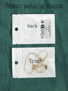 1/2pcs Stainless Steel Snake Bone Chain & Small Bead Pendant Necklace, Minimalist Fashion Versatile Jewelry For Women, No Box