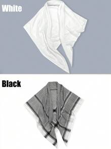 2pcs Arabic Head Scarf Tactical Desert Headwrap Rope Headscarf Saudi Dhudhom Hijab