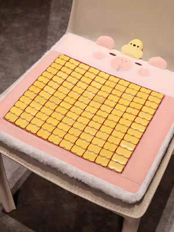 Cojín Acolchonado De Capibara Con Bambú, Cojín Transpirable, Cojín Fresco, Cojin Ergonomico Aliviar Dolor Cadera Y Ciático Para Oficina, Cojin Ortopedico, Comodo Asiento Ergonomico