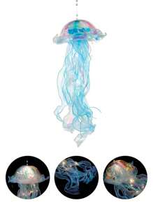 Kit 10 Hermosas Medusas Colgantes Luz Led Multicolor Adorno Fiestas Hogar - Multicolor - Ver 8