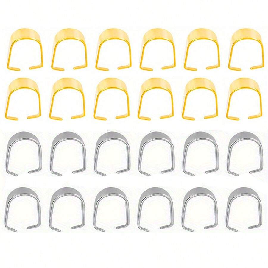 50 piezas Argollas divididas de acero inoxidable, Suministros para hacer joyería para collares, pulseras, manualidades