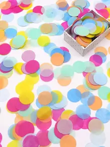 1500/3000pcs Round Confetti, Multicolor Mix, Bright Multicolor Round Tissue Confetti, Paper Decorations, Suitable For Weddings, Birthdays, Celebrations - For Indoor/Outdoor Use, Table Decorations And Party Favors, Birthday Party Supplies, Proposal, Easter, Thanksgiving Decorations, Bachelor Party, Theme Party, Retirement Party, Housewarming Party, Graduation Party, Mother's Day And Father's Day Decorations