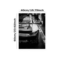 1 张，复古海报，黑色豪华车墙画，经典超级跑车帆布墙画，无框，适用于客厅、卧室、家庭办公室、宿舍、餐厅，无框 - 黑色 - 查看 10