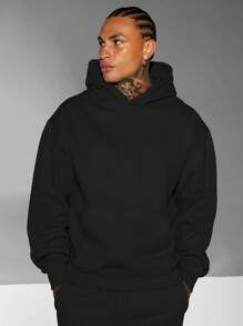 Inspirational Hooded Sweatshirt Polyester Knit Fabric With Geometric Lettering Pattern, Casual Style With Slight Stretch, Regular Fit Hoodie - "It's Never Luck, It's Always God" Print