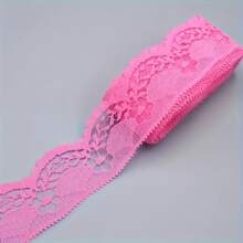 10 码/卷手工新娘扇形花边饰边、DIY 工艺品用品、礼盒装饰、花束包装 - 彩色 - 查看 15
