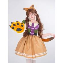 Nick Fox Judy Cos Adult Costume Halloween Cosplay Stage Performance Outfit - A - View 4