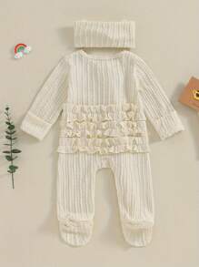 Newborn Baby Boy Girl Fall Winter Clothes Long Sleeve Fish Print Zipper Jumpsuit Romper One Piece Outfit 0-12M