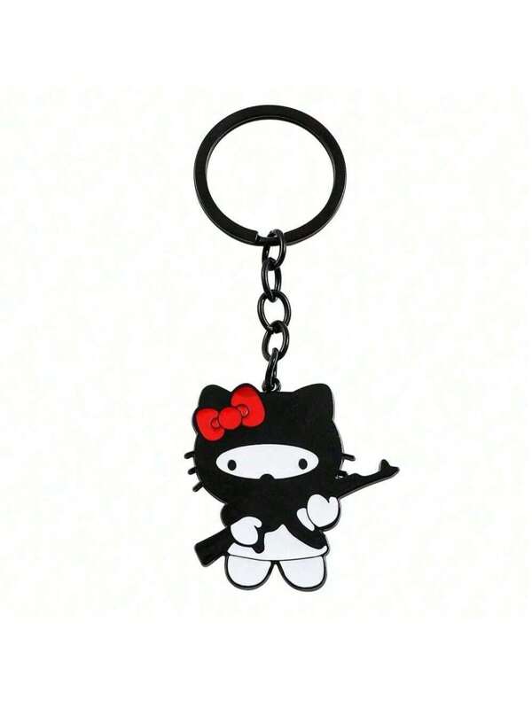 Sanrio Sanrio 1Pc Cute Hello Kitty Cute Hello Kitty Keychain Pendant Creative Personalized Thief Style Daily Hanging Key Decoration Hanging Accessory Bag Hanging Party Small Gifts Car Key Chain Ring Party Decoration, Cartoon Animation Soft Cute Design, Home Office Desktop Decoration Hobby Collection Storage Display, Give Warm Healing, Birthday Holiday Party Decorations Dress Up Accessories Activities Small Gifts Friends Gifts