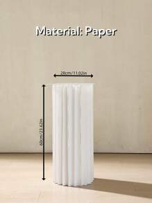 1/3/4 件套纸板底座架，折叠柱架，婚礼道具，落地展示柱架，DIY 底座盒带圆形顶板折叠纸圆柱底座婚礼生日蛋糕花架，材质：纸，可承重 20 公斤