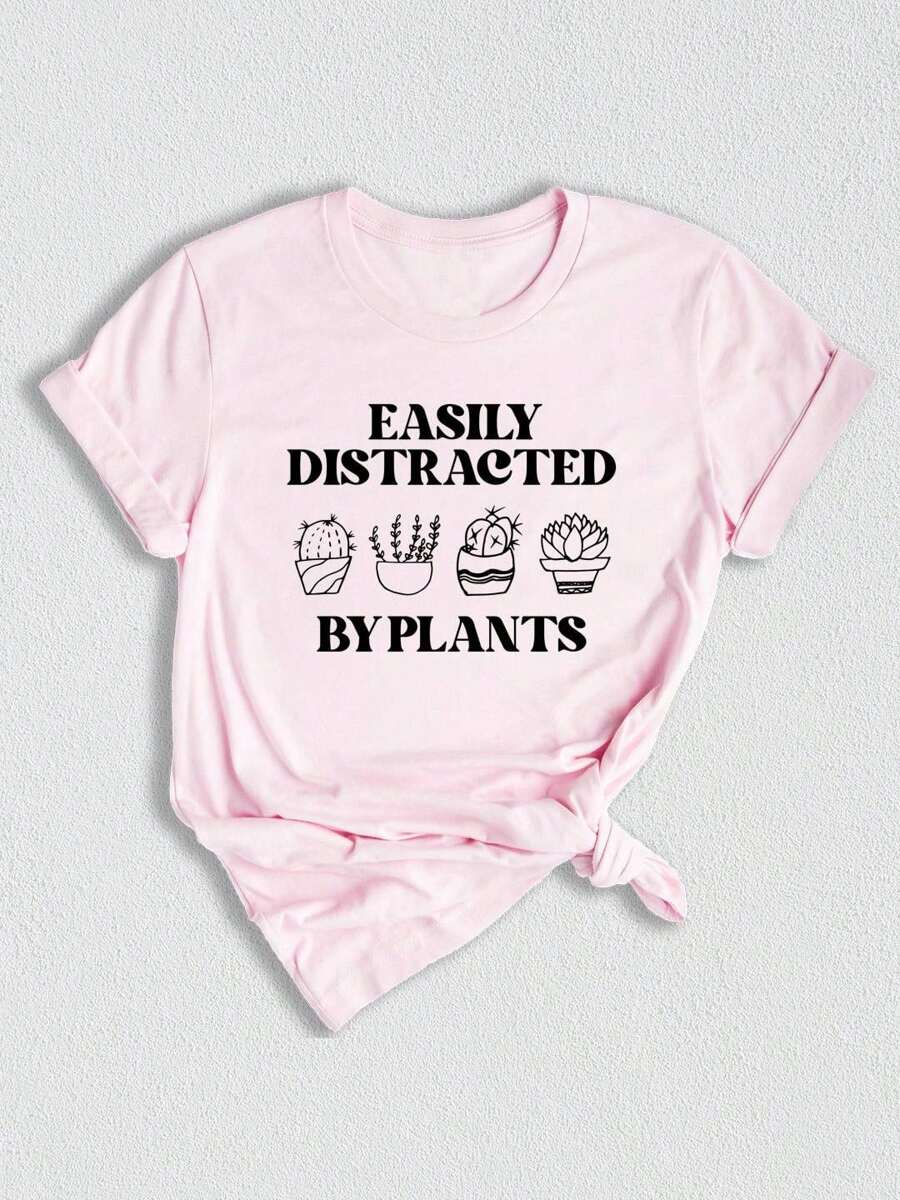 Easily Distracted By Plants Shirt, Plant Love Shirt, Plant Lover Gift, Plant Lover Tee, Gardening Shirt