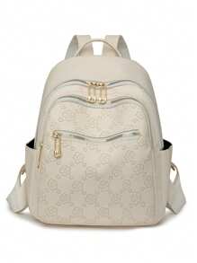 Fashionable Women Large Capacity Laptop Backpack, Streetwear Travel Bag For Students