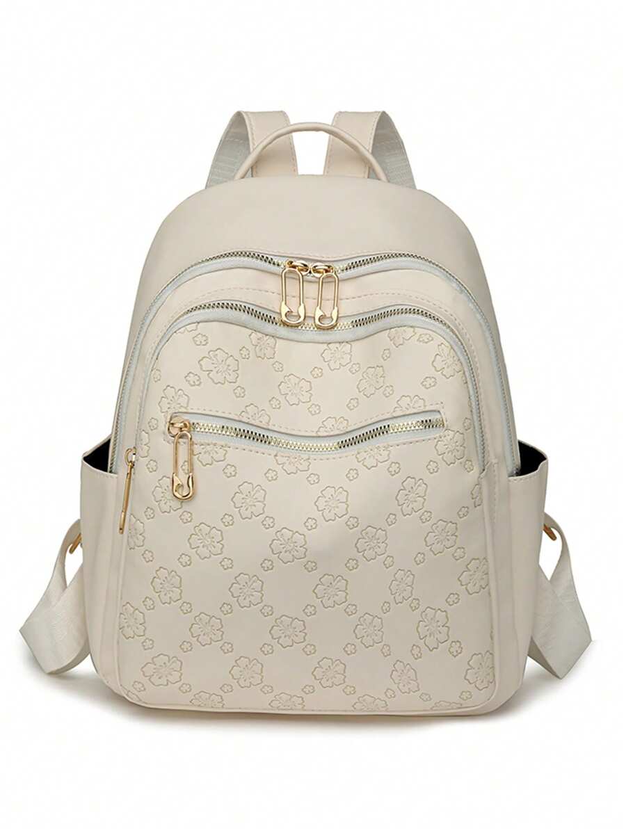 Fashionable Women Large Capacity Laptop Backpack, Streetwear Travel Bag For Students