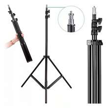 Tripé 2,1m Profissional ideal para grava vídeo Youtuber Instagramm Foto Vídeo Live Aula - Preto - Visão 1