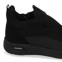 Tenis Tipo Bota Color Negro Confort Para Mujer - Negro - Ver 2