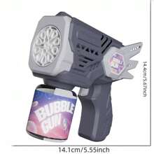 Presiona 1 tecla para producir automáticamente una pistola de burbujas, pistola de burbujas de ángel, un regalo navideño para niños, juguetes para exteriores, juguetes de burbujas, regalos de cumpleaños, juguetes para fiestas, pistolas de burbujas con luces portátiles. Sin agua de burbujas, sin batería.