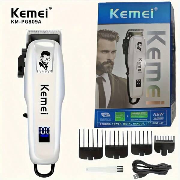 Kemei Kemei Pg809A Electric Hair Cutting Maching Wireless Trimmer Men Professional Clipper Machine Rechargebable Hair Cut Trimmer Shaver