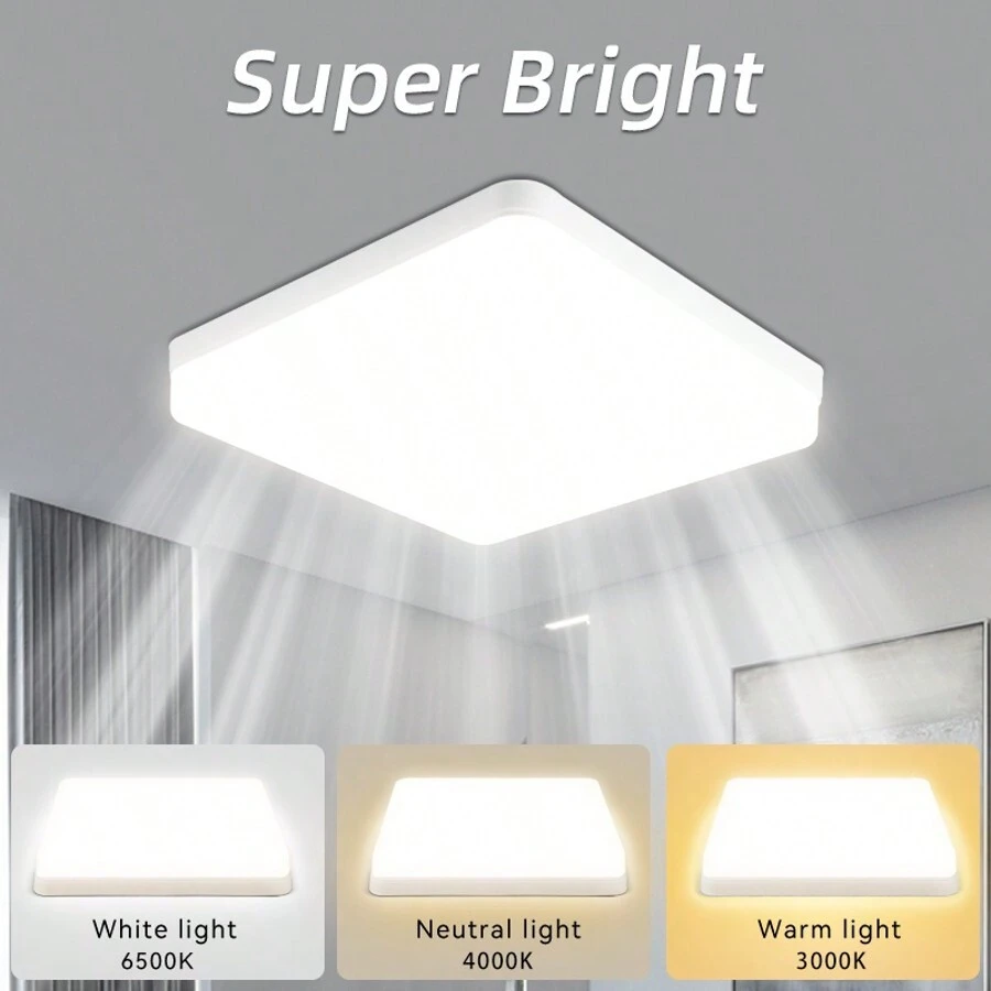 CANMEIJIA Đèn trần LED vuông hiện đại gắn trần 110V 220V Đèn LED Đèn trong nhà cho phòng khách Đèn phòng ngủ tối giản hiện đại