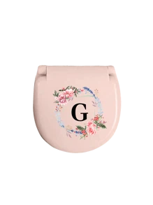 Wreath Name Initials Sewing Toolbox, Letters A-Z, Perfect Gift For Beginners In Sewing: 1 Portable Mini Sewing Set - Foldable, Diy Sewing Supplies And Accessories, Suitable For Travelers And Emergency Clothing Fixers, Mini Needle Box, Portable Small Needle Bag Sewing Tool Combination Set, Hotel Supplies (Pink),Sewing,Sewing Kit,Wedding,Sewing,Craft,Crafts,Sewing Items