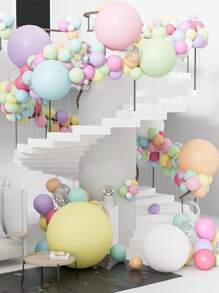 20pcs/Set Macaron Color Balloons (10in), DIY Craft Festive Decoration Balloons For Easter, Birthday Party, Wedding, Home Garden Front Door Porch Decor - Multicolor - View 6