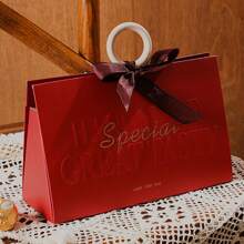 1 件便携式礼品盒包装盒适用于婚礼伴娘，INS 风格空盒，适用于礼物、零食和送给朋友和家人的礼物