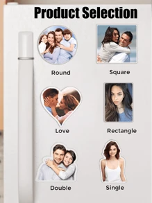 1/2 piezas de imanes personalizados para nevera de acrílico con foto, imanes de nevera personalizados, tamaño: 5 cm, 6 formas/estilos, imanes con foto, imanes de nevera lindos, imanes de nevera resistentes, multifuncionales, decorativos, antihongo, reutilizables, adorables, de alta calidad, coloridos, modernos, personalizados, únicos, regalos ideales para él, regalos ideales para ella, ella, novio, novia, papá, mamá, familia, amigos, hijo, hija, estudiantes escolares