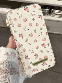 1 件书本风格手机壳适用于 16 PROMAX、11、12、13 PROMAX、14 PROMAX、15、Ditsy 花卉图案 + 白色环防水防震防摔防刮 - 彩色 - 查看 4