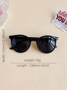 2副男女童经典不对称圆形时尚眼镜 - 彩色 - 查看 2