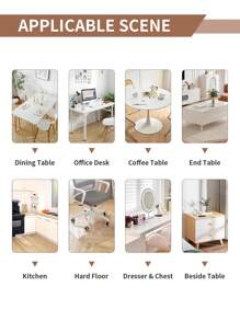 1 Piece PVC Transparent Tablecloth, Transparent Dining Table Protective Film, 1.0 Mm Thick Waterproof, Oil-Proof, Scratch-Resistant, Heat-Resistant Table Cover, Dining Table Surface Protective Film, Suitable For Home, Hotel, Dining Table, Coffee Table, Home Use - Multicolor - View 11