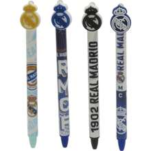 Real Madrid Erasable Pen Licensed - Erasable Pen With Thermosensitive Ink That Erases Without Stains And Built-In Eraser That Does Not Damage Paper - Multicolor - View 2