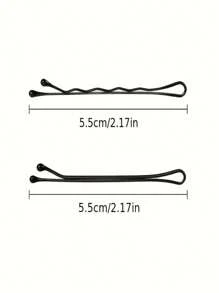 50pcs/100pcs Black Hair Clips, Women Hair Salon Accessories