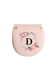 Wreath Name Initials Sewing Toolbox, Letters A-Z, Perfect Gift For Beginners In Sewing: 1 Portable Mini Sewing Set - Foldable, Diy Sewing Supplies And Accessories, Suitable For Travelers And Emergency Clothing Fixers, Mini Needle Box, Portable Small Needle Bag Sewing Tool Combination Set, Hotel Supplies (Pink),Sewing,Sewing Kit,Wedding,Sewing,Craft,Crafts,Sewing Items