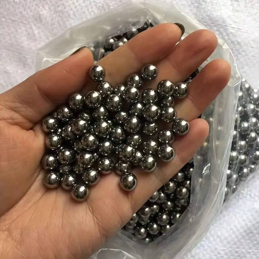 100/200 件 8 毫米高碳钢球弹药，适用于弹弓狩猎、工业机械零件 - 彩色 - 查看 1