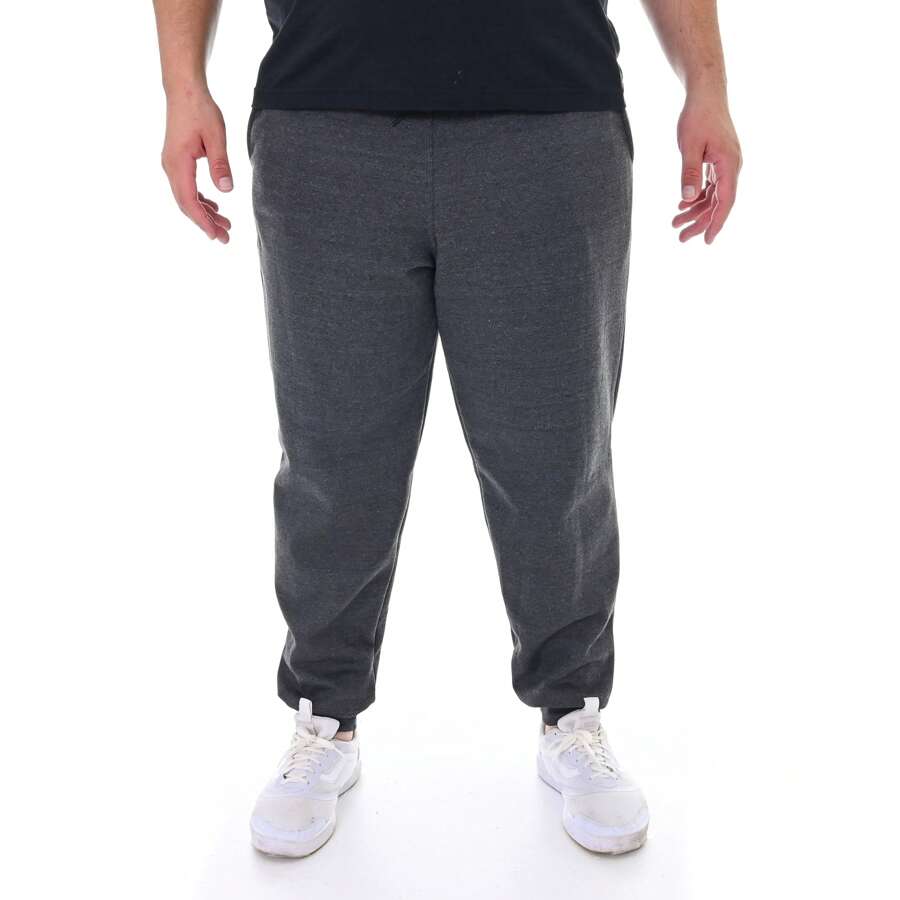 Plus Size Cotton Sweatpants G1 G2 G3 G4 G5 G6 G7 G8 G9 G10 G11 - Gris Oscuro - Ver 1