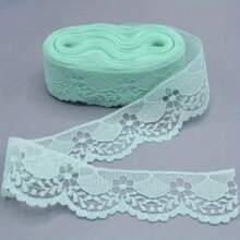 10 码/卷手工新娘扇形花边饰边、DIY 工艺品用品、礼盒装饰、花束包装 - 彩色 - 查看 19