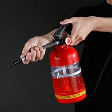 1 PCS Dispensador de Cerveza Extintor 2L, Barril Portátil con Enfriamiento por Gel, Boquilla Ajustable para Espuma, Diseño Original para Fiestas, Cumpleaños, Reuniones y Eventos - Rojo - Ver 6