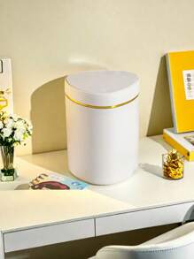 Mini Desktop Trash Can, Pedal-Operated Waste Paper Bin For Living Room, Bedroom, Dining Room, Car