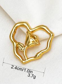 10 件不对称心形镂空玫瑰压花金属纽扣，适用于开衫、连衣裙、外套、毛衣、上衣、夹克，多功能装饰手工缝制纽扣，DIY 盒装礼品工艺配件 - 彩色 - 查看 15