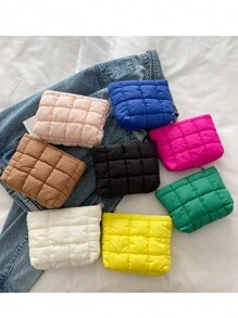 1 Pc Large Capacity Makeup Organizer Bag, Beautifully Designed For Daily Cosmetic Storage,Boho Vibes