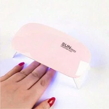 1 件粉色/白色迷你 6W 指甲烘干机 UV/LED 指甲灯、Micro USB 凝胶清漆固化机、美甲设备修指甲工具、迷你指甲灯烘干机 LED UV 6w 指甲烘干机便携式家用指甲烘干机适用于凝胶基抛光美甲/凝胶机、小型指甲灯、迷你鼠标灯、指甲油胶烘烤灯光疗机、手持式指甲灯 - 彩色 - 查看 2