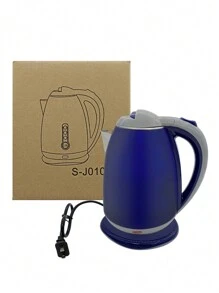 1 Piece 2L Double Wall Stainless Steel Electric Kettle Fast Boiling Water Heater, Heat Resistant