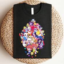 Undertale , Video Game , Awesome , Papyrus , Flowey , Sans , Gamer Boyfriend Gift, Gaming , Gift For Him - Negro - Ver 1