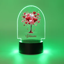 1pc Creative Gifts, Custom Name Lights, Custom Personalized Name Nightlights, Custom Party Decorations, Family Gifts, Friends, Custom Bedroom Decorations, 3D Light Illusion LED Nightlights - Multicolor - View 17