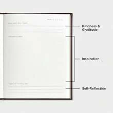 Self Care & Wellness Journal-Daily Gratitude And Meal Planner For Women & Men, Wellness & Self Care Planner With Goal & Reflection – Hardcover, Undated(Black)