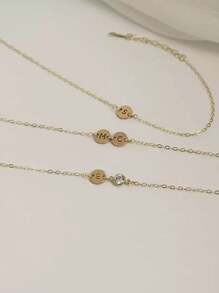 1pc Customized Simple Letter Name Bracelet, Stainless Steel Initial MAMA Bracelet, Ideal Gift For Girlfriend, Mom, Family, Friend, Daughter, Anniversary, Valentine's Day, Mother's Day, Birthday, Graduation, Daily Wear, Wedding, Party